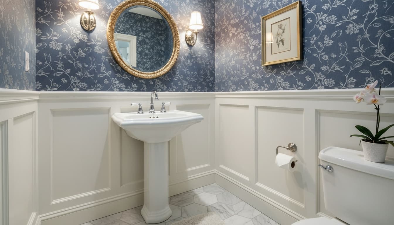 Beautifully remodeled powder room