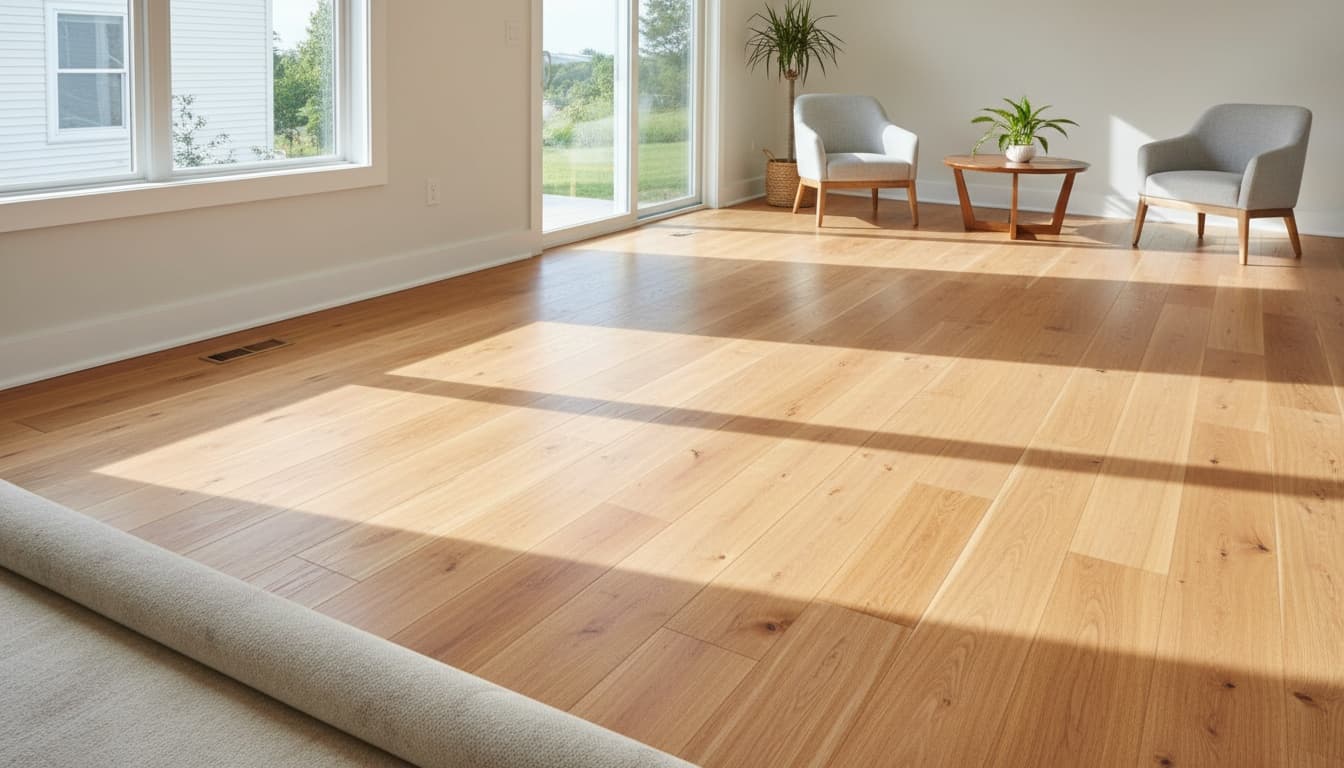 Beautiful hardwood flooring installation