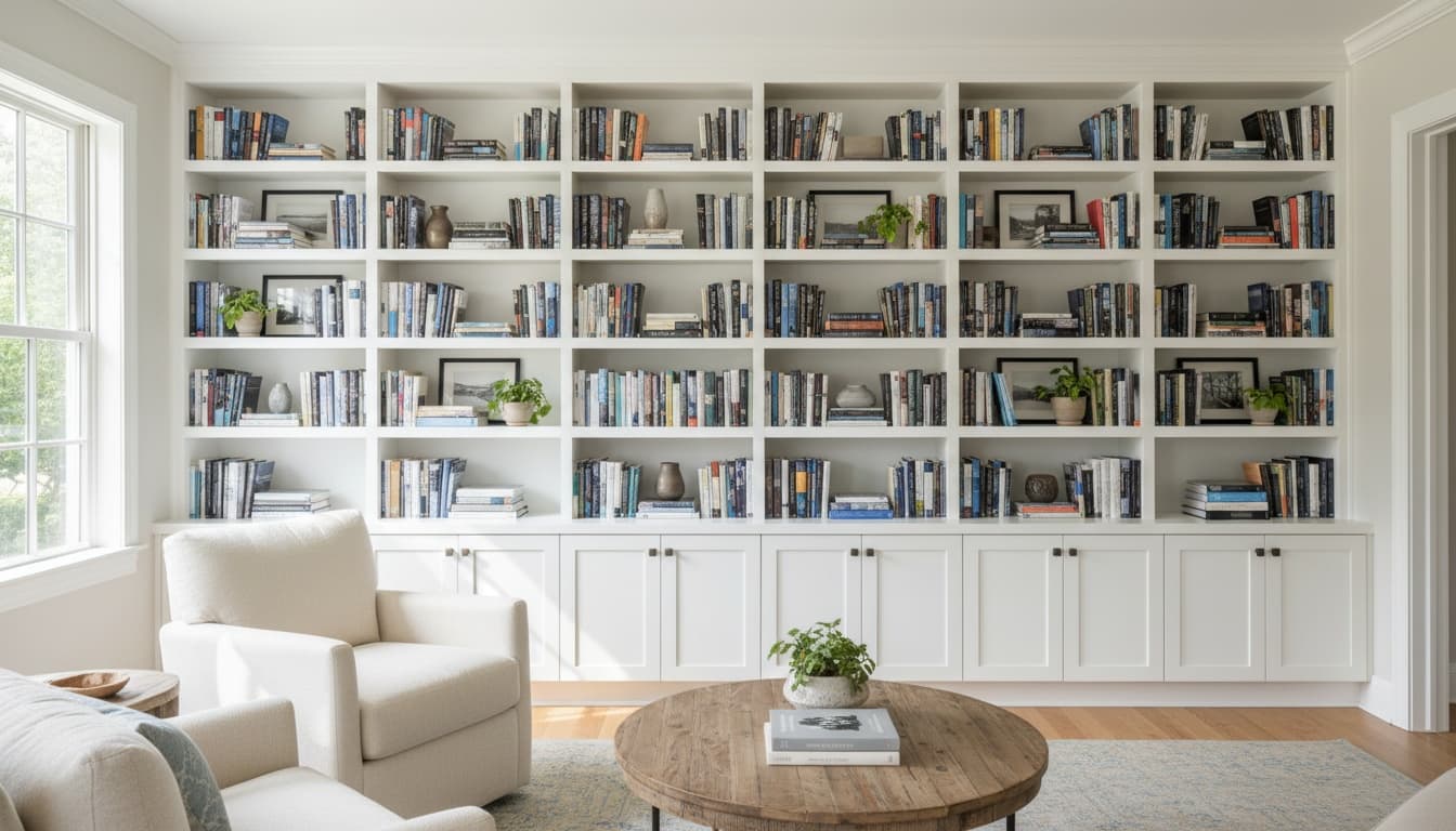 Built-in Shelving Installation